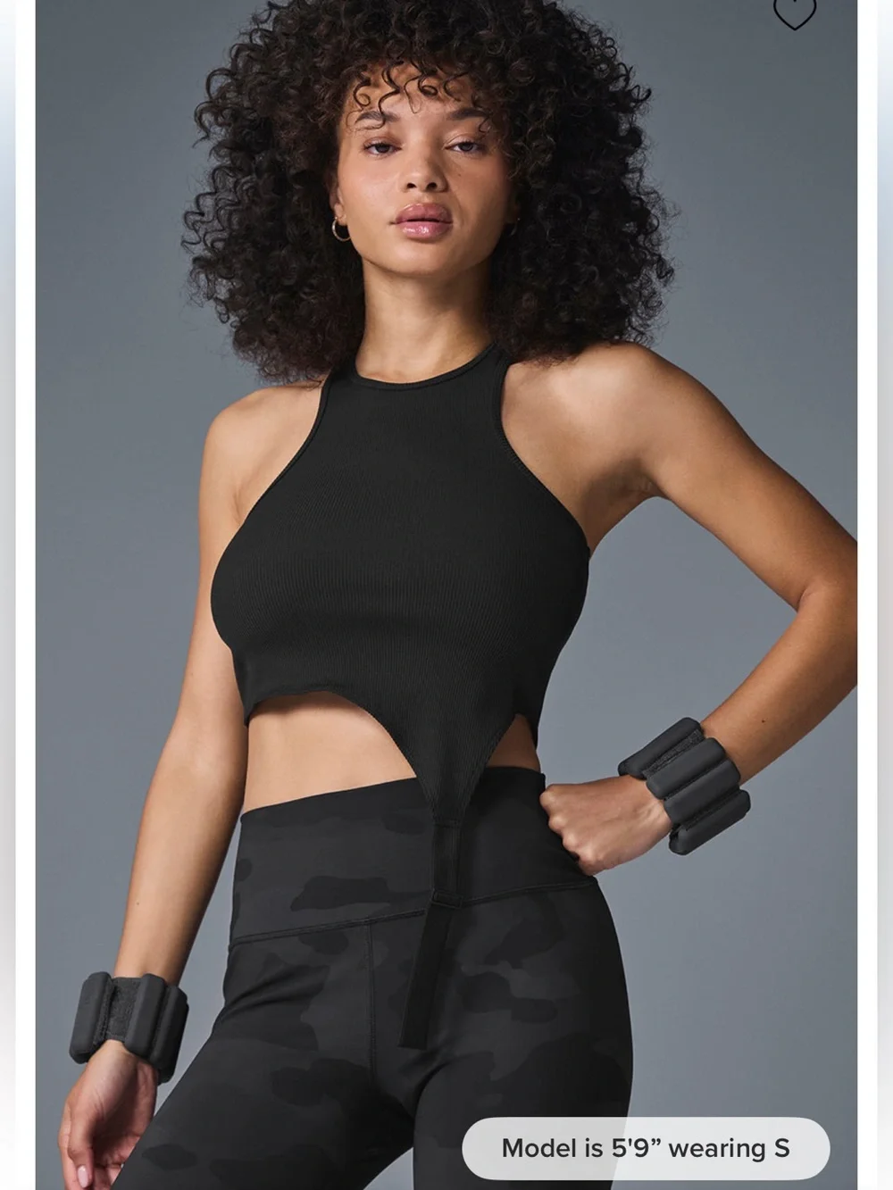Alo Yoga Alosoft Ribbed Revelation Tank – Black Size S